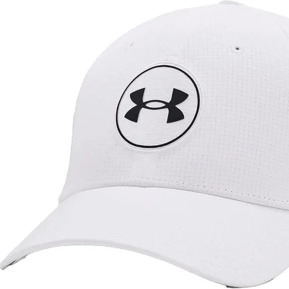 Under Armour Men’s UA Golf Hat Vented Cap (White) Size Large/Extra Large L/XL - Picture 2 of 8